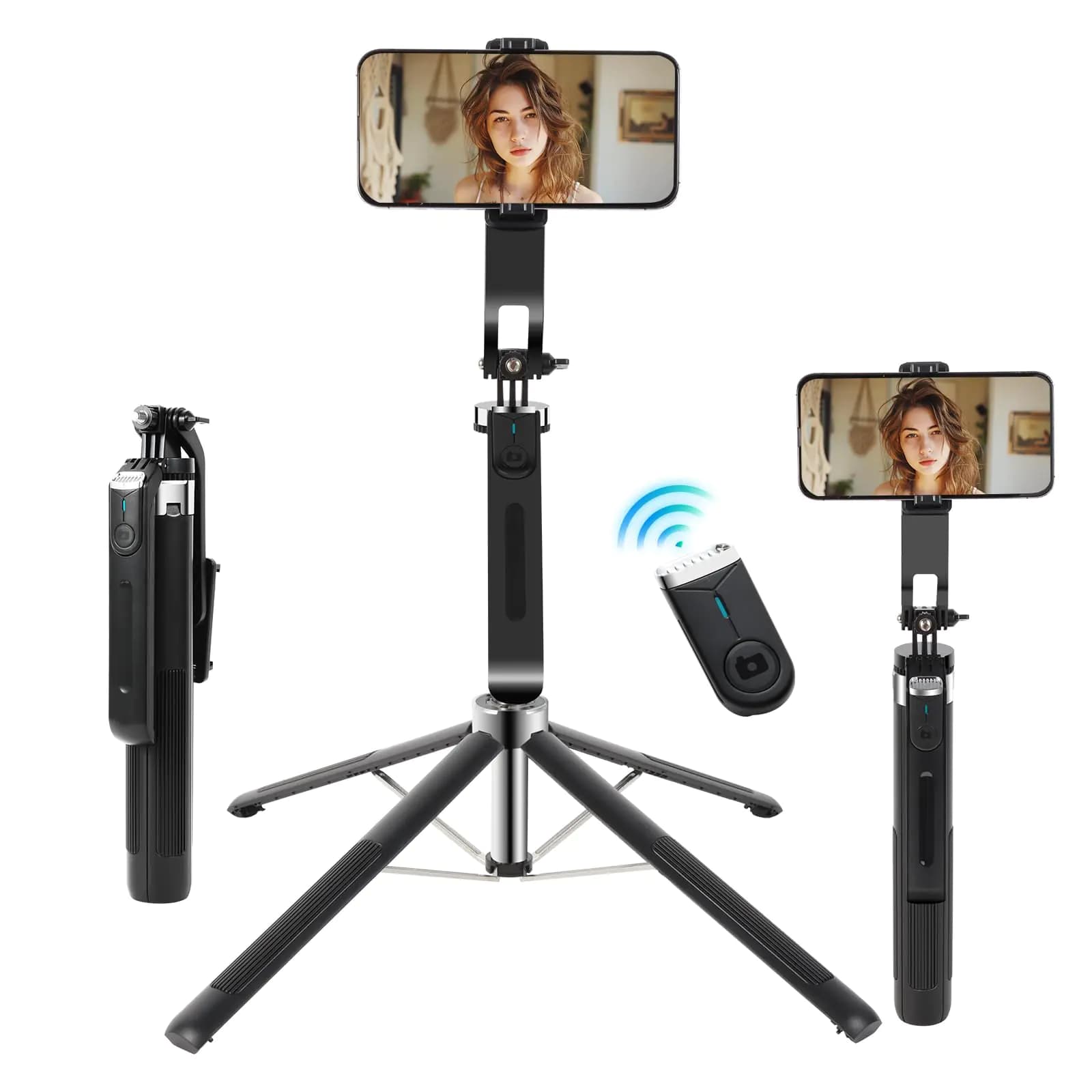 Pro Phone Tripod 71" (Quadruped + Remote)